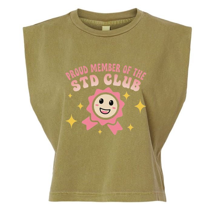 Embarrassing Std Funny Inappropriate Hilarious Garment-Dyed Women's Muscle Tee