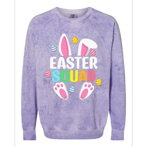 Easter Squad Family Matching Easter Day Bunny Egg Hunt Colorblast Crewneck Sweatshirt