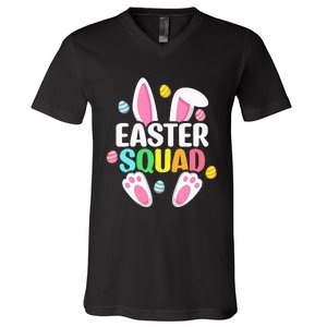 Easter Squad Family Matching Easter Day Bunny Egg Hunt V-Neck T-Shirt