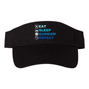 Eat Sleep Gundam Repeat, Funny Anime, Funny Manga, Funny Gundam Valucap Bio-Washed Visor