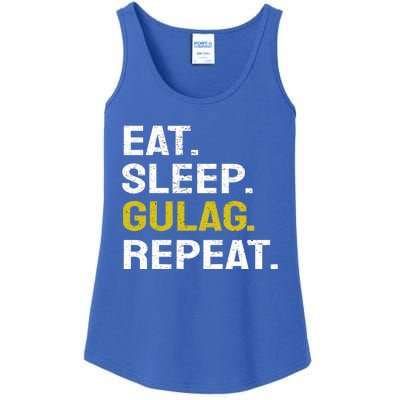 Eat Sleep Gulag Repeat Gamer Gift Funny Video Game Gulag Gift Ladies Essential Tank