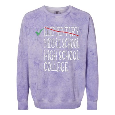 Elementary School Graduation 6th Grade Graduation Colorblast Crewneck Sweatshirt