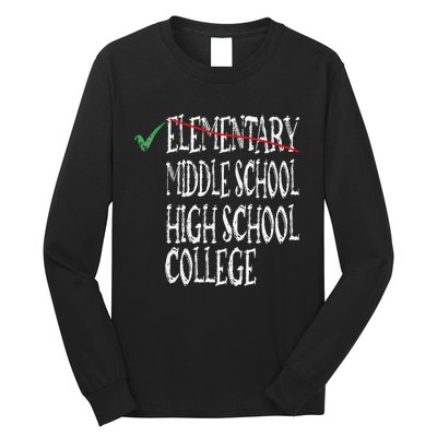 Elementary School Graduation 6th Grade Graduation Long Sleeve Shirt