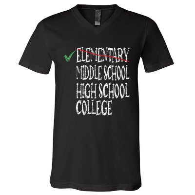 Elementary School Graduation 6th Grade Graduation V-Neck T-Shirt