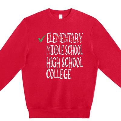 Elementary School Graduation 6th Grade Graduation Premium Crewneck Sweatshirt