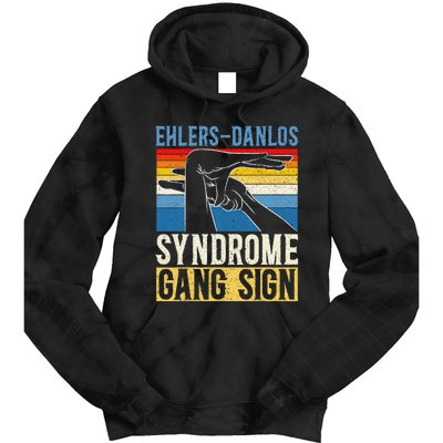 EhlersDanlos Syndrome Gang Sign EDS and HSD Awareness Month Tie Dye Hoodie