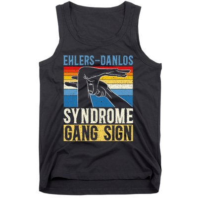 EhlersDanlos Syndrome Gang Sign EDS and HSD Awareness Month Tank Top