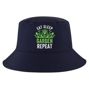 Eat Sleep Garden Repeat Funny Gardener Funny Plant Lover Funny Garden Lover Cool Comfort Performance Bucket Hat