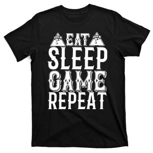 Eat Sleep Game Repeat T-Shirt