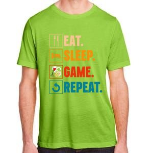 Eat Sleep Game Repeat Game Night Cool Gift Adult ChromaSoft Performance T-Shirt