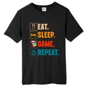 Eat Sleep Game Repeat Game Night Cool Gift Tall Fusion ChromaSoft Performance T-Shirt