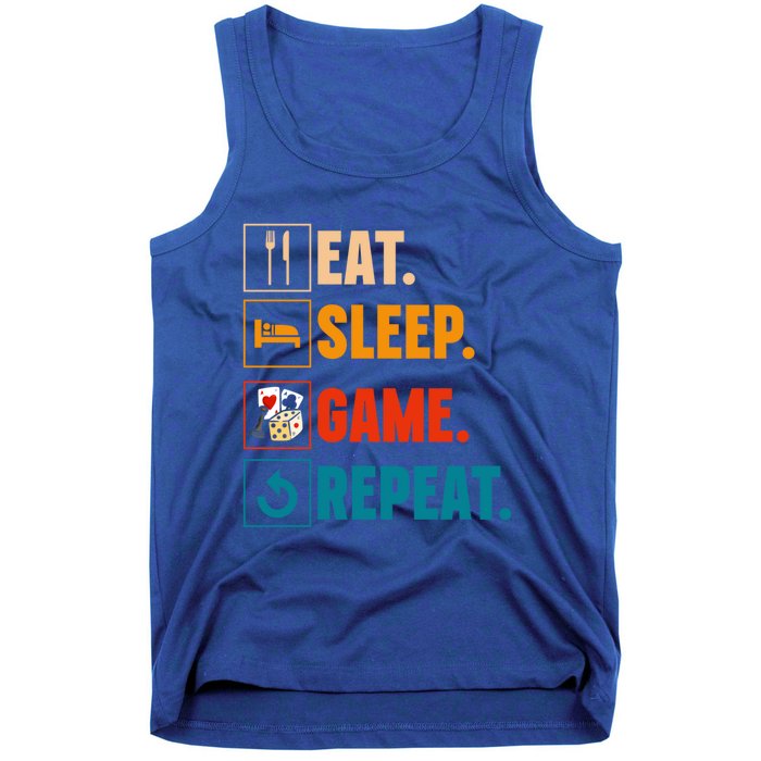 Eat Sleep Game Repeat Game Night Cool Gift Tank Top