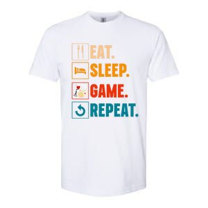 Eat Sleep Game Repeat Game Night Cool Gift Softstyle CVC T-Shirt