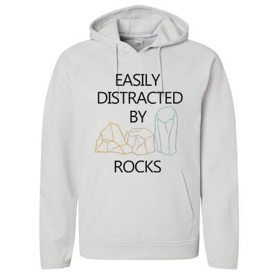 Earth Science Geology Rockhounding Performance Fleece Hoodie