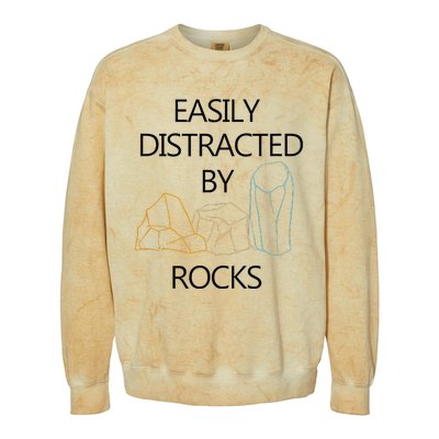 Earth Science Geology Rockhounding Colorblast Crewneck Sweatshirt