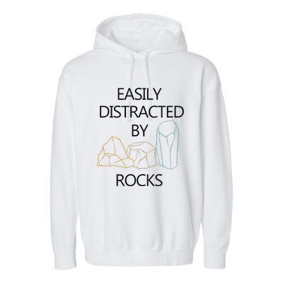 Earth Science Geology Rockhounding Garment-Dyed Fleece Hoodie