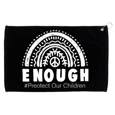 Enough Stop Gun Protect Our Children Orange Mom Dad End Gun Violence Grommeted Golf Towel