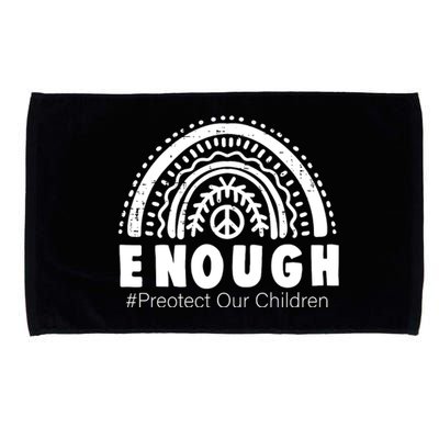 Enough Stop Gun Protect Our Children Orange Mom Dad End Gun Violence Microfiber Hand Towel