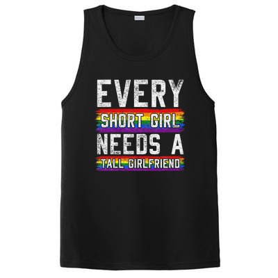 Every Short Girl Needs A Tall Girlfriend Lesbian Gift Lgbt PosiCharge Competitor Tank