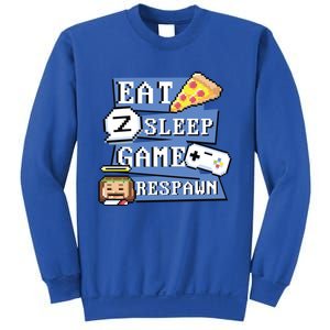 Eat Sleep Game Respawn Video Game Pixel Art For Gamer Gift Sweatshirt