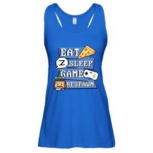 Eat Sleep Game Respawn Video Game Pixel Art For Gamer Gift Ladies Essential Flowy Tank