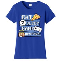 Eat Sleep Game Respawn Video Game Pixel Art For Gamer Gift Women's T-Shirt