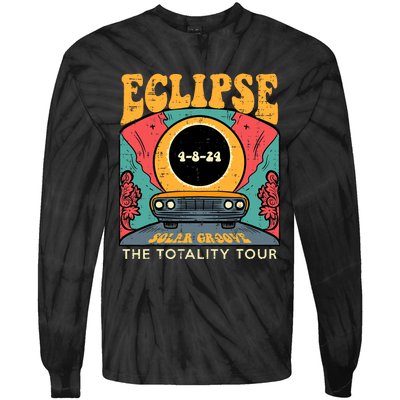 Eclipse Solar Groove Totality Retro 4.8.24 Tie-Dye Long Sleeve Shirt