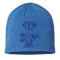 Eat Sleep Gym Repeat Bodybuilder Aesthetic Cool Gift Sustainable Beanie