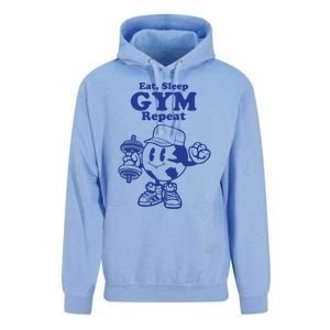 Eat Sleep Gym Repeat Bodybuilder Aesthetic Cool Gift Unisex Surf Hoodie