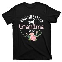 English Setter Grandma Gifts Wo Cute Dog Mother's Day T-Shirt