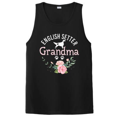 English Setter Grandma Gifts Wo Cute Dog Mother's Day PosiCharge Competitor Tank