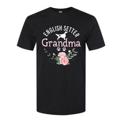 English Setter Grandma Gifts Wo Cute Dog Mother's Day Softstyle CVC T-Shirt