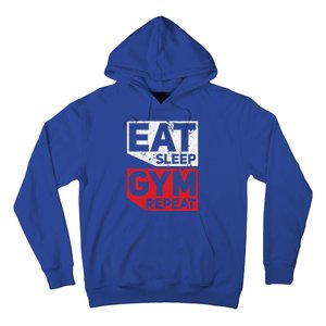 Eat Sleep Gym Repeat Workout Exercise Motivational Gift Hoodie