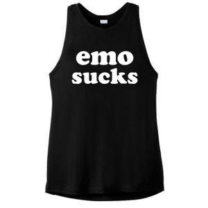 Emo Sucks Gift Ladies PosiCharge Tri-Blend Wicking Tank