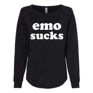 Emo Sucks Gift Womens California Wash Sweatshirt