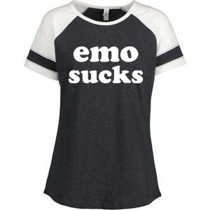 Emo Sucks Gift Enza Ladies Jersey Colorblock Tee