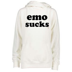 Emo Sucks Gift Womens Funnel Neck Pullover Hood