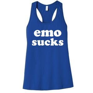 Emo Sucks Gift Women's Racerback Tank