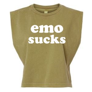 Emo Sucks Gift Garment-Dyed Women's Muscle Tee