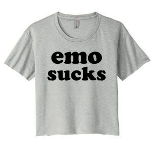 Emo Sucks Gift Women's Crop Top Tee