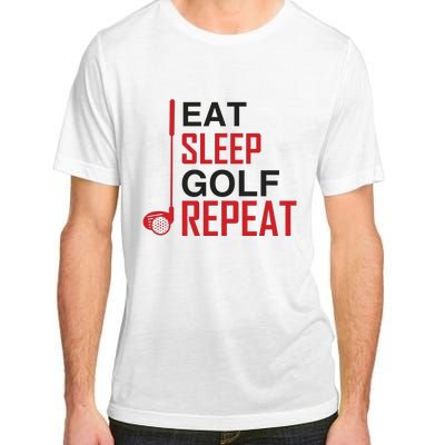 Eat Sleep Golf Repeat Adult ChromaSoft Performance T-Shirt