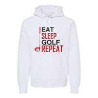 Eat Sleep Golf Repeat Premium Hoodie