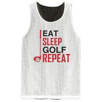 Eat Sleep Golf Repeat Mesh Reversible Basketball Jersey Tank