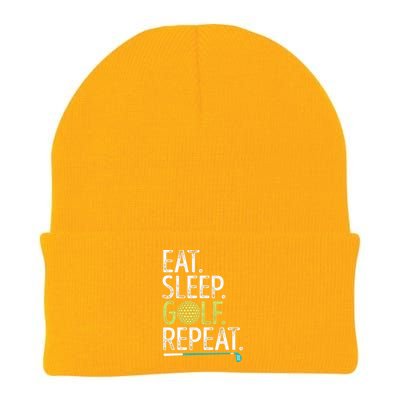 Eat Sleep Golf Repeat Player Pro Golfer Golfing Legend Golf Knit Cap Winter Beanie