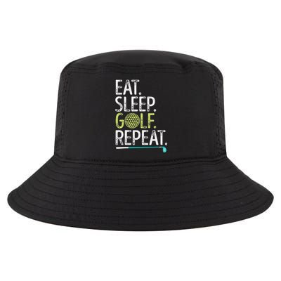 Eat Sleep Golf Repeat Player Pro Golfer Golfing Legend Golf Cool Comfort Performance Bucket Hat