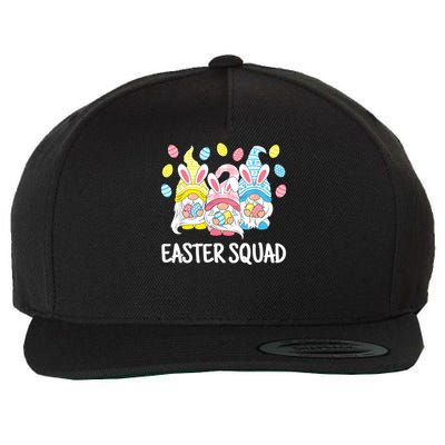  Easter Squad Gnomes Happy Easter Egg Bunny Rabbit Wool Snapback Cap
