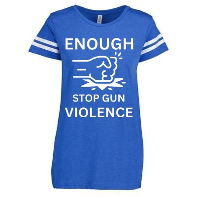 Enough Stop Gun Violence Texas Fist Enza Ladies Jersey Football T-Shirt