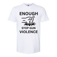 Enough Stop Gun Violence Texas Fist Softstyle CVC T-Shirt