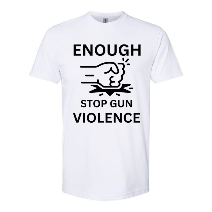 Enough Stop Gun Violence Texas Fist Softstyle CVC T-Shirt