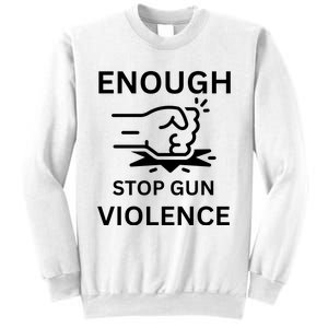 Enough Stop Gun Violence Texas Fist Sweatshirt